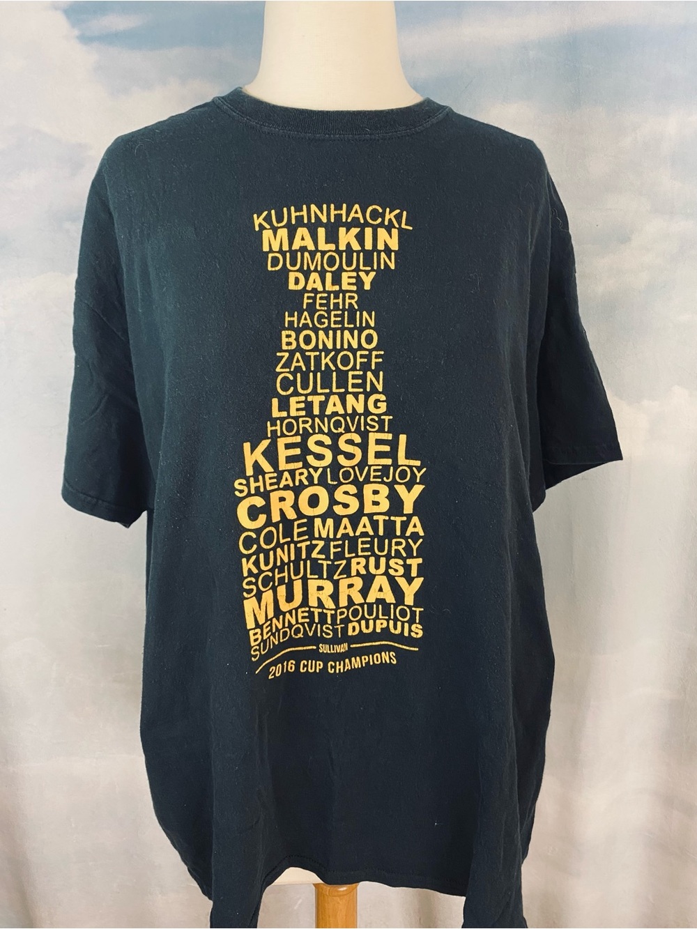 Pittsburgh Penguins 2016 Stanley Cup Team Tee Size XL